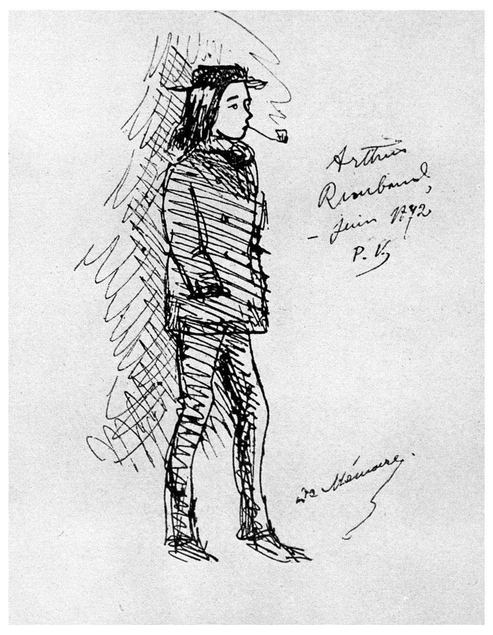 Arthur Rimbaud , fransk poet og eventyrer, 1895 1956 av Unbekannt