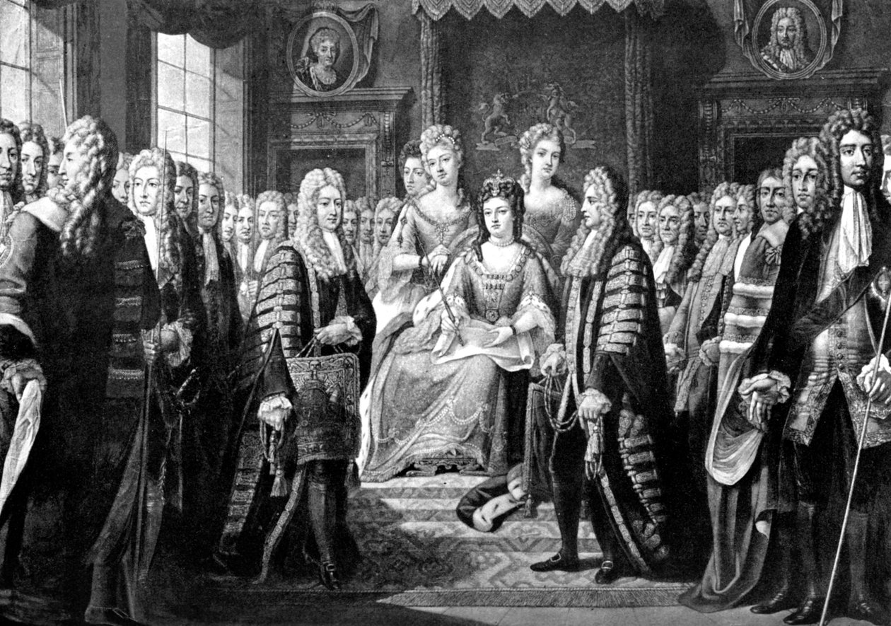 Unionsartikler presentert av kommisjonærer til dronning Anne, 1706 av Unbekannt