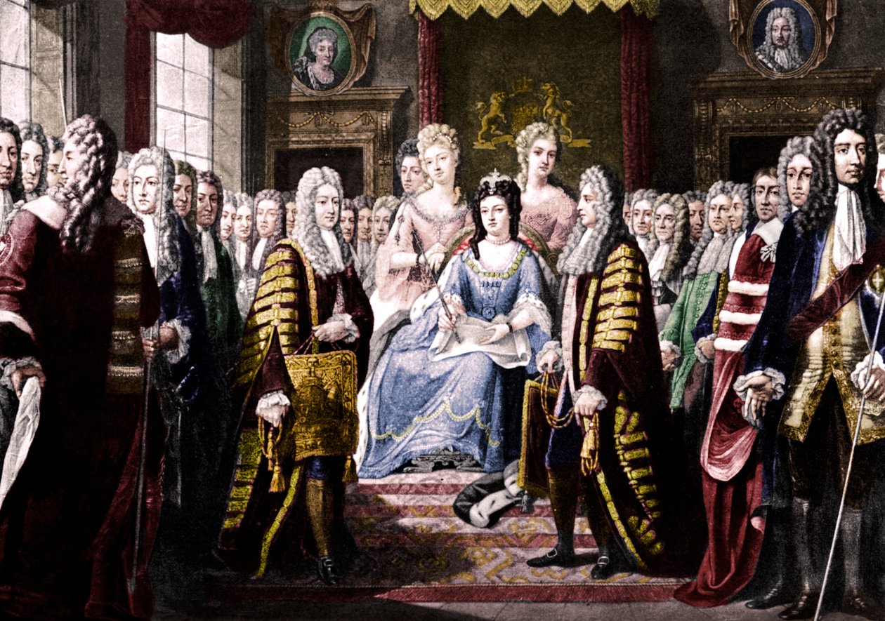 Unionsartikler presentert av kommisjonærer til dronning Anne, 1706 av Unbekannt