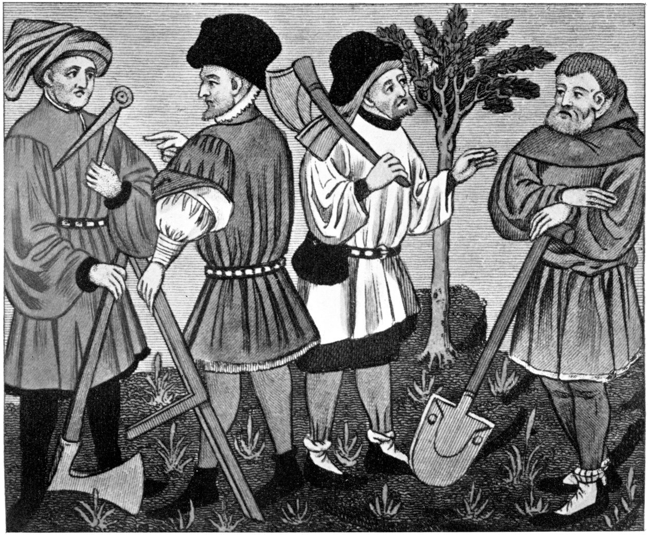 Artificers, 1400-tallet, 1910 av Unbekannt