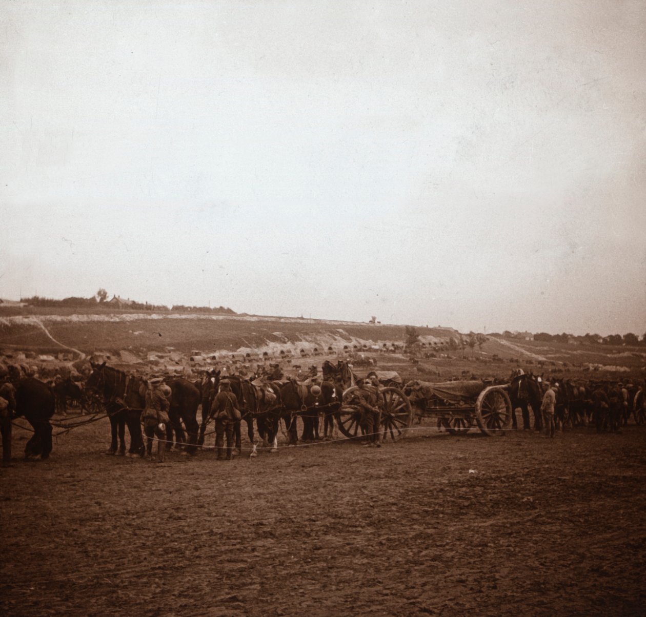 Artilleri, Genicourt, Nord-Frankrike, c1914-c1918 av Unbekannt