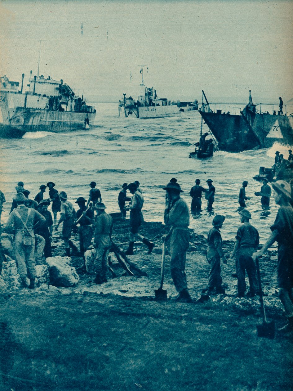 Som solen kom opp på invasjonsdagen: Med hakk og spade er veien ryddet, 1943-44 av Unbekannt