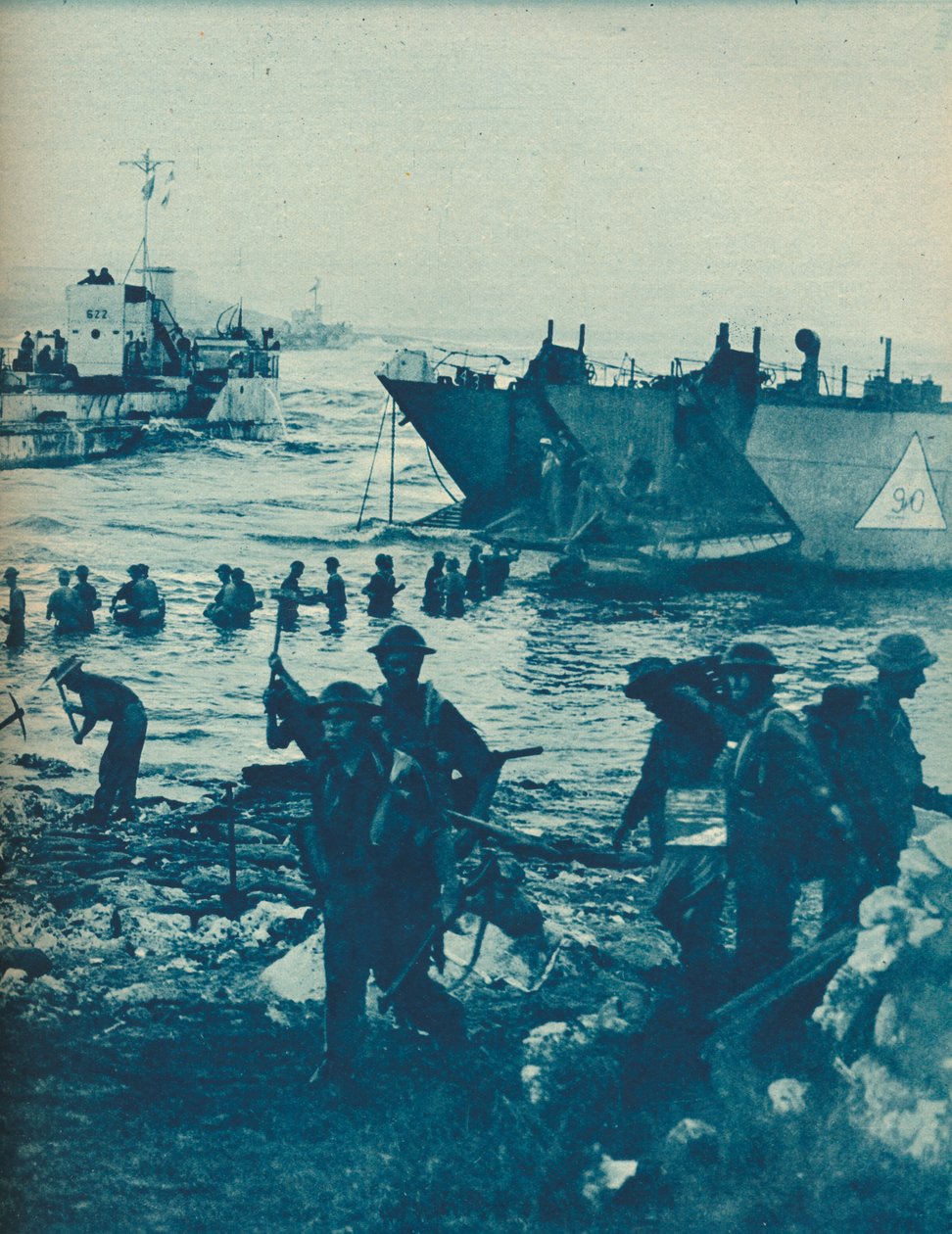 Som solen kom opp på invasjonsdagen: Med hakk og spade er veien ryddet, 1943-44 av Unbekannt