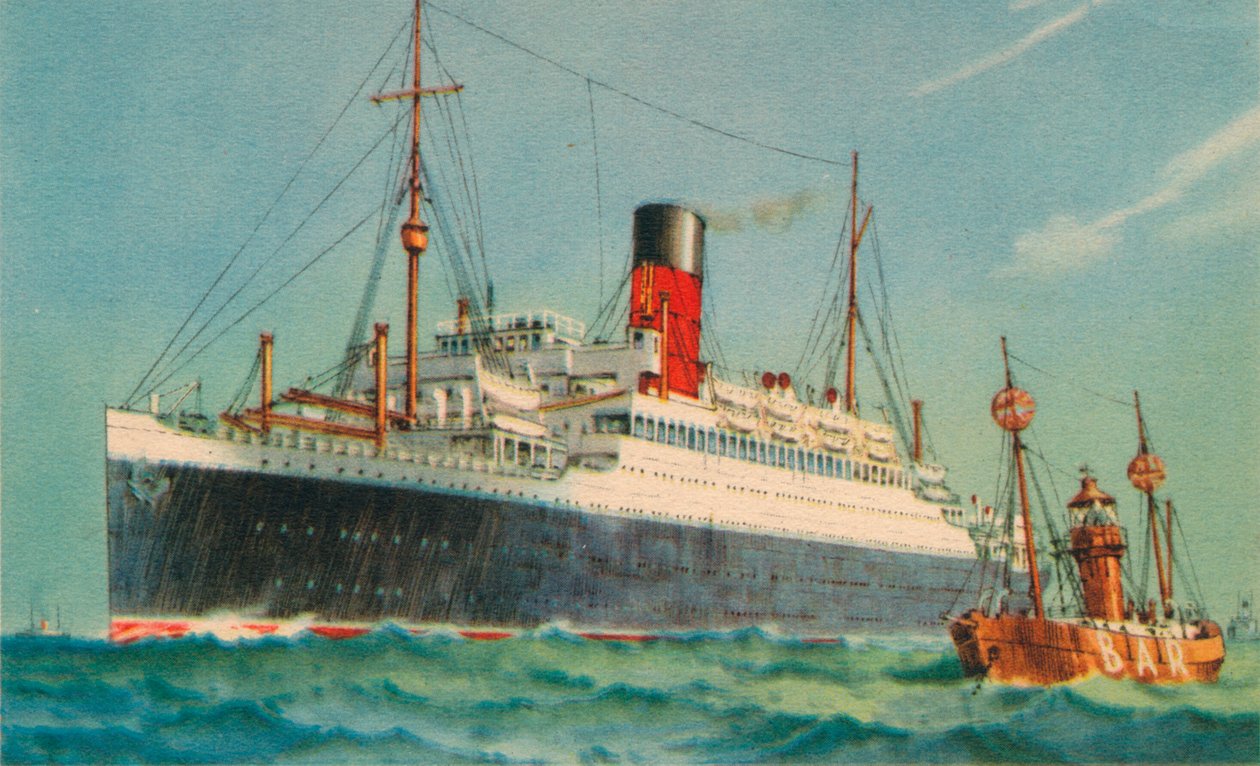 Ascania, Cunard White Star, 1920-tallet av Unbekannt