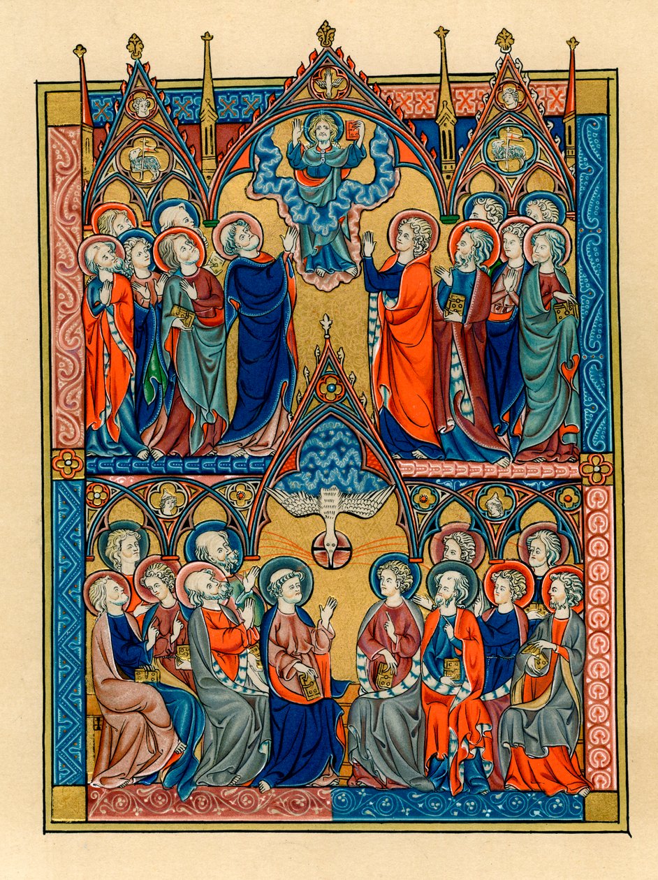 Himmelfart og pinse, 1290-1300 av Unbekannt