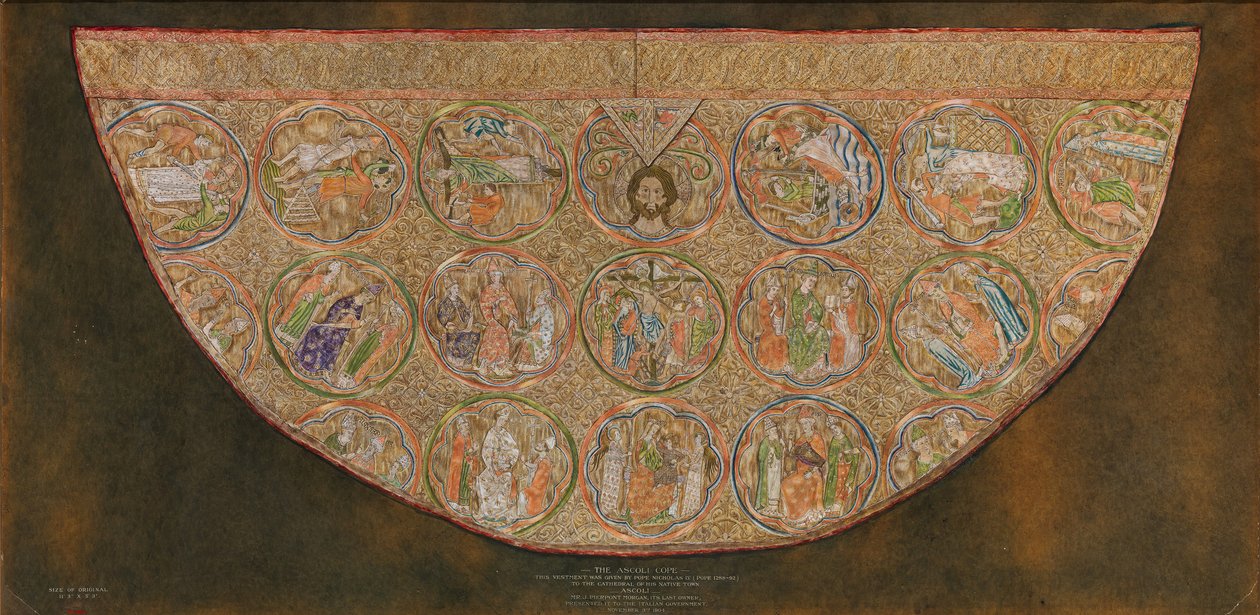Ascoli Cope, original fra det tidlige 20. århundre datert 1200-tallet. av Unbekannt