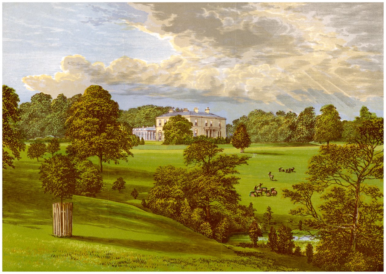 Ashcombe Park, Staffordshire, hjemmet til Sneyd-familien, c1880 av Unbekannt