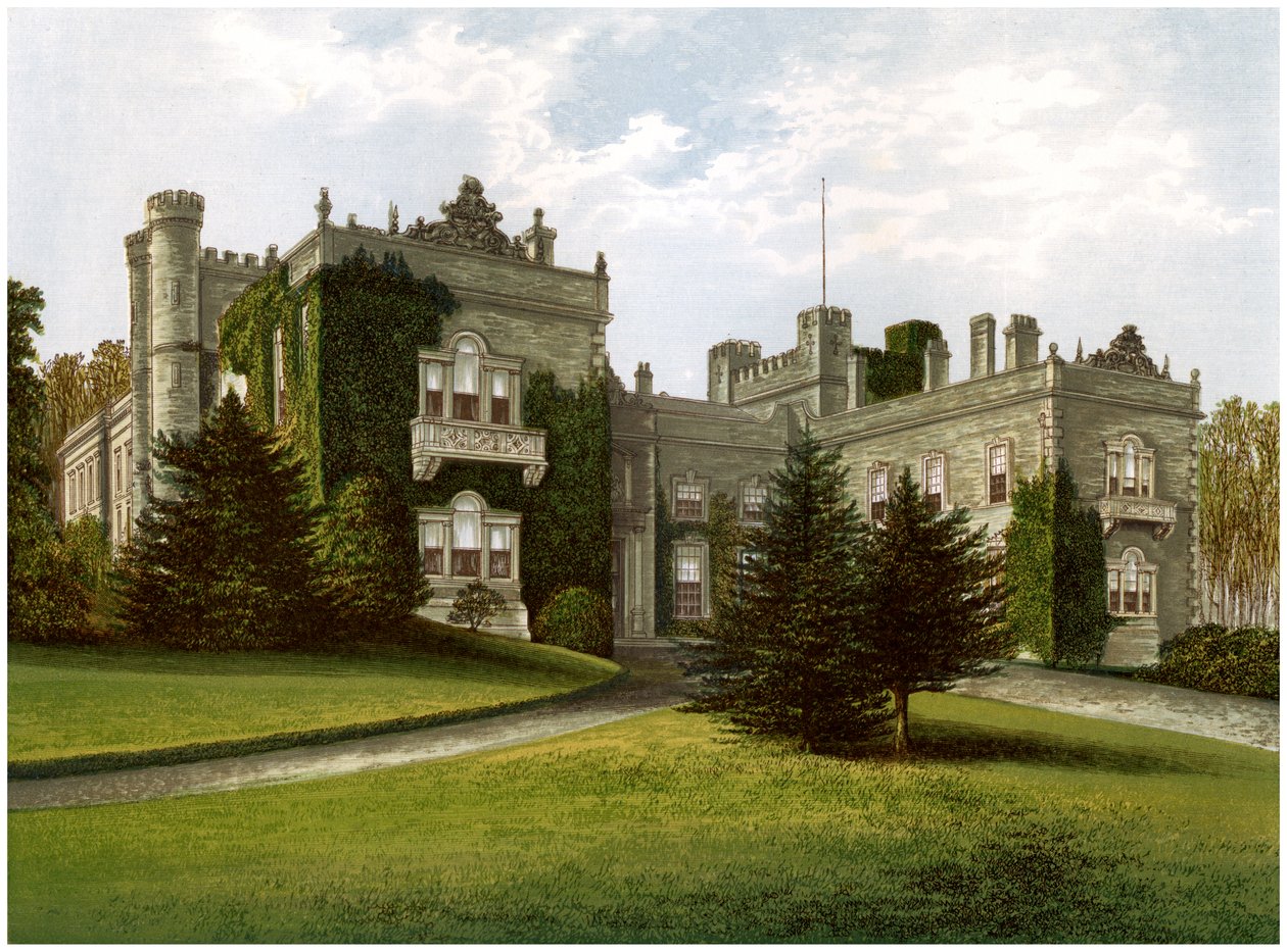 Aske Hall, Yorkshire, hjemmet til jarlen av Zetland, c1880 av Unbekannt