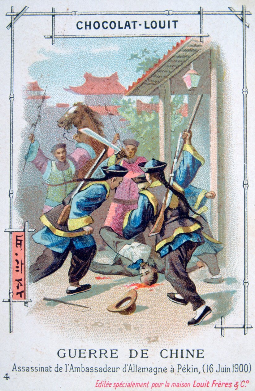 Attentat på den tyske ambassadøren i Peking, Boxer Rebellion, Kina, 16. juni 1900 av Unbekannt