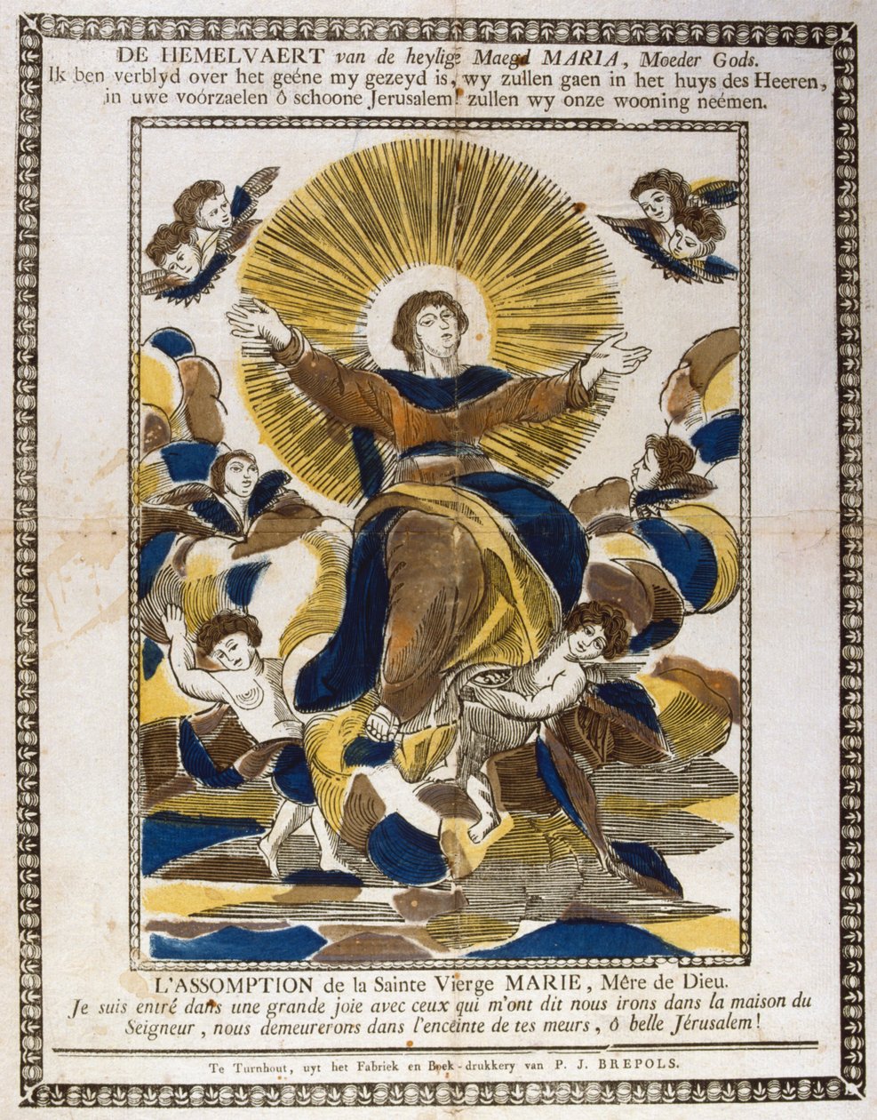 Antagelsen av Jomfru Maria, 1800-tallet av Unbekannt