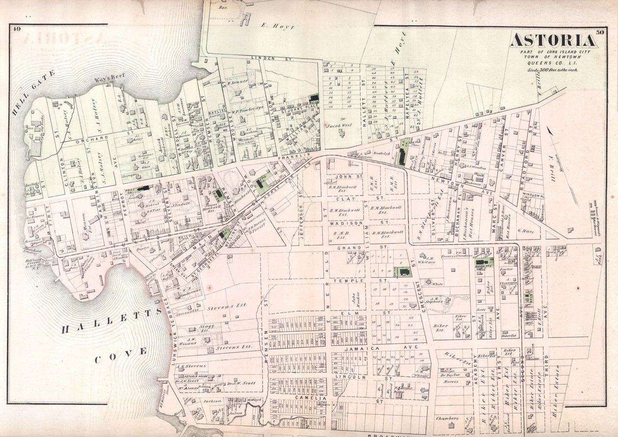 Astoria, en del av Long Island City, byen Newtown, Queens, Co. L.I av Unbekannt