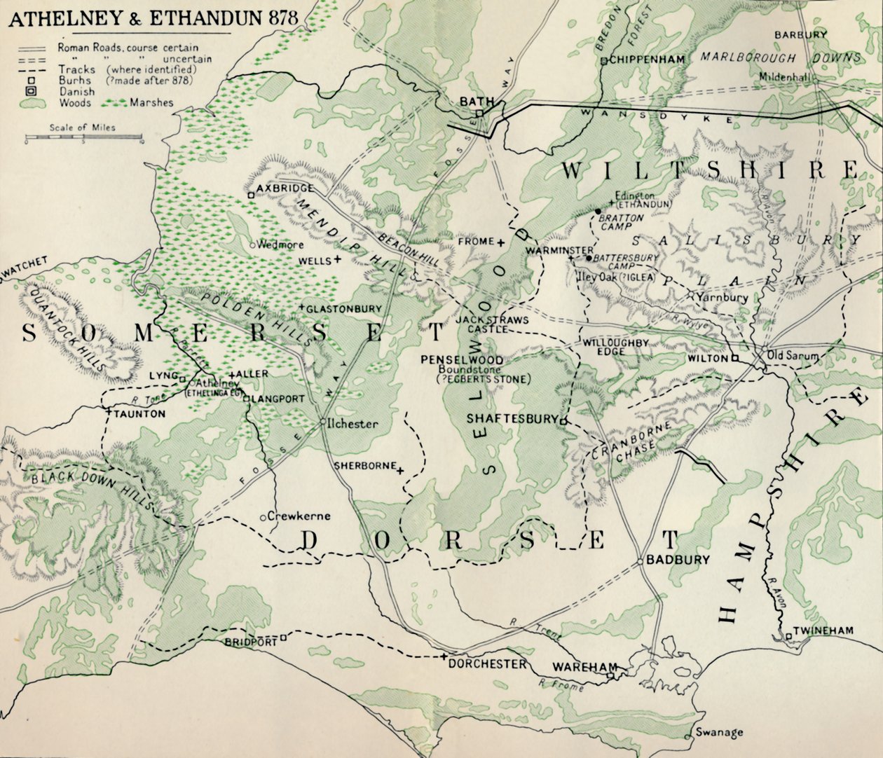 Athelney & Ethandun 878, 1935 av Unbekannt