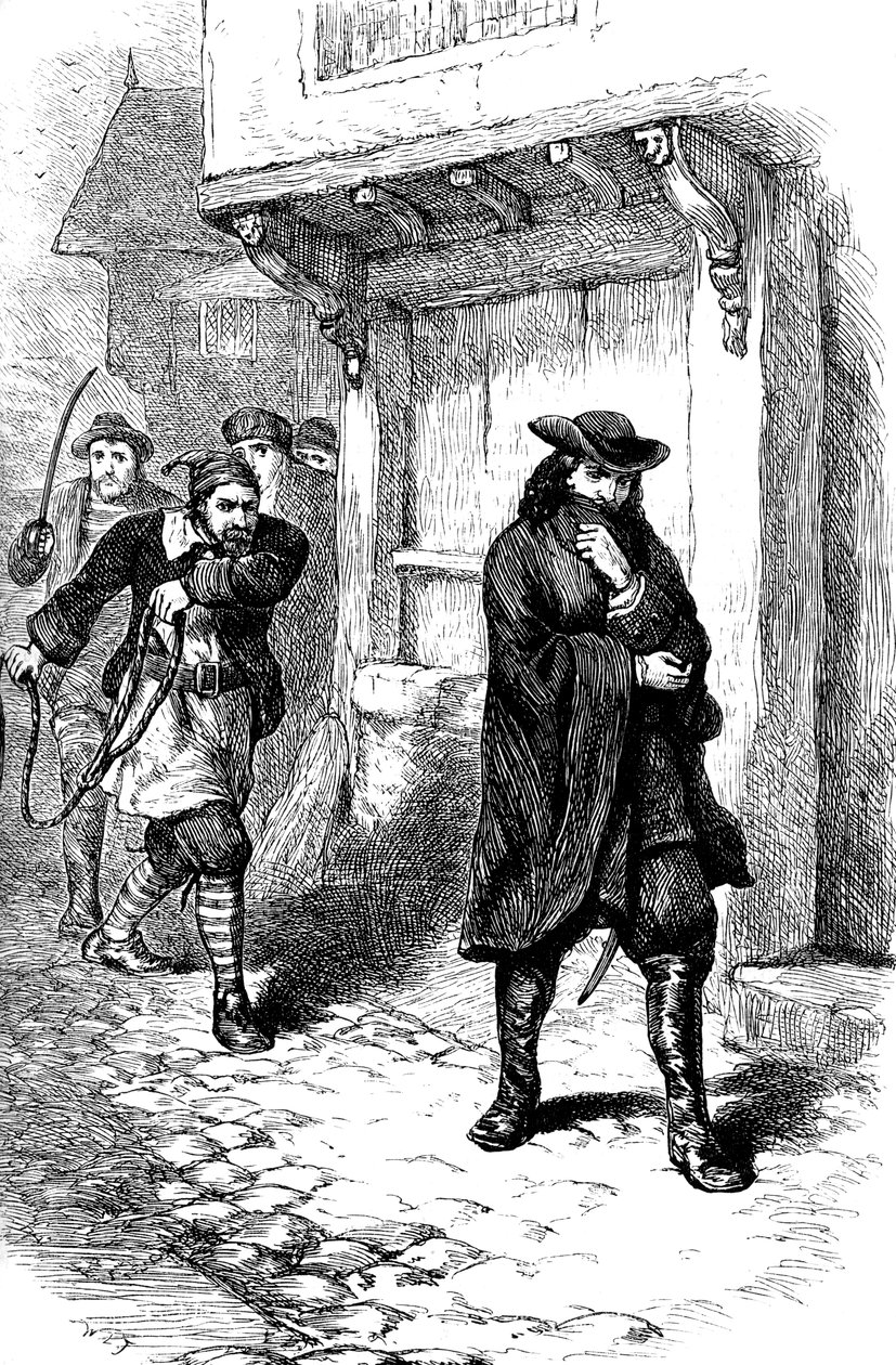Angrep på kapteinen på rosen, c1600-tallet c1880 av Unbekannt