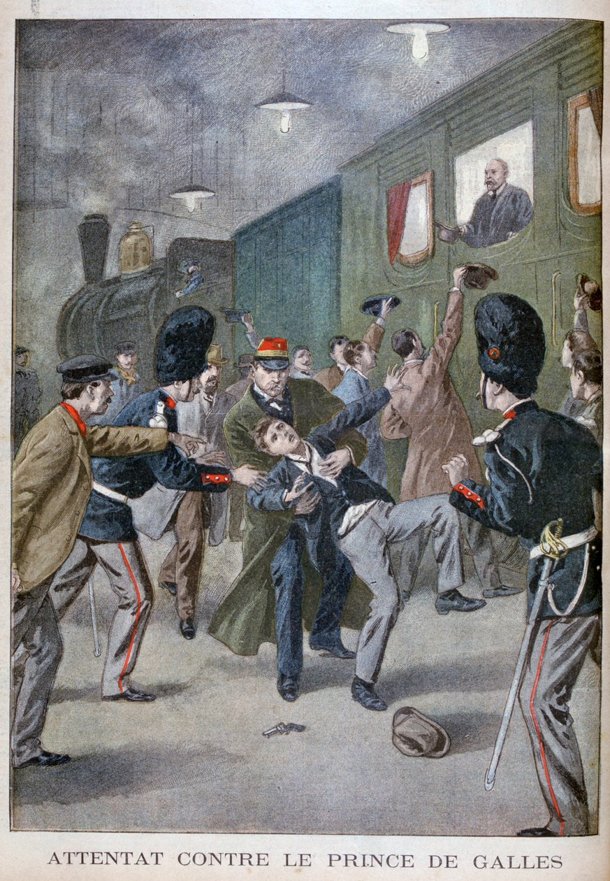 Angrepsforsøk på Edward, Prince of Wales i Brussel, 1900 av Unbekannt