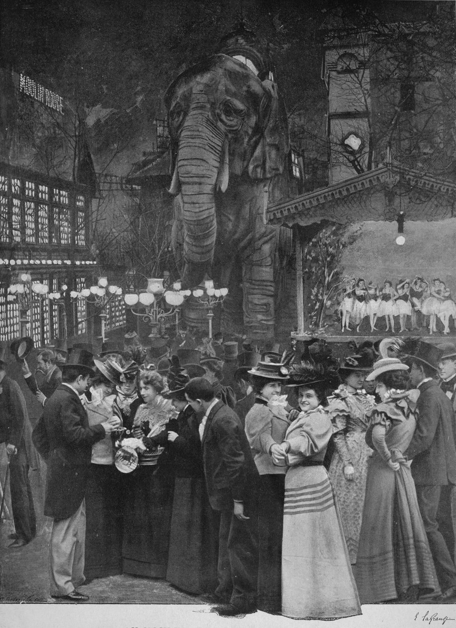 Ved Moulin Rouge - I hagen, 1900 av Unbekannt