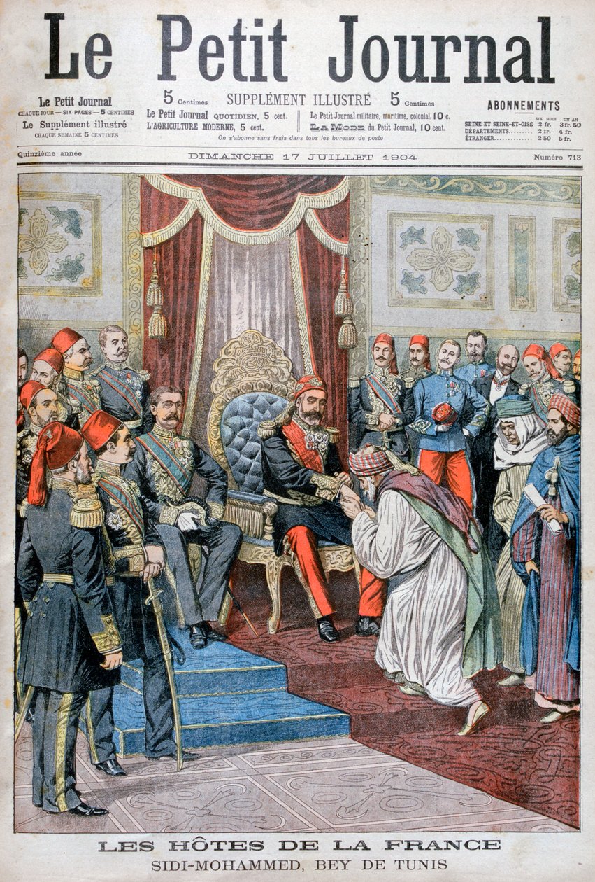 Publikum med Muhammad IV al-Hadi, Bey of Tunis, 1904 av Unbekannt