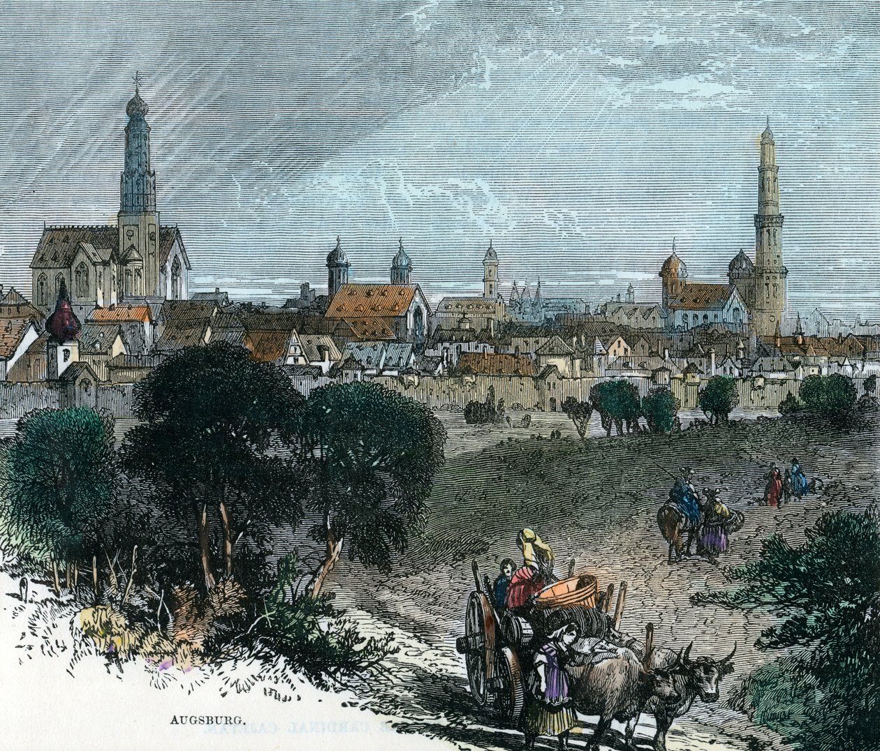 Augsburg, Tyskland, ca 1880 av Unbekannt
