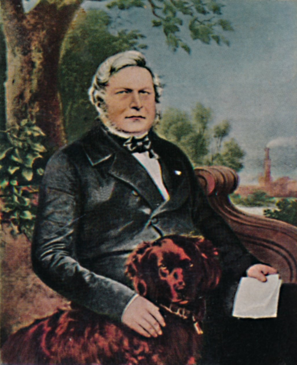 August Borsig 1804-1854. - Maleri av Kruger, 1934. av Unbekannt