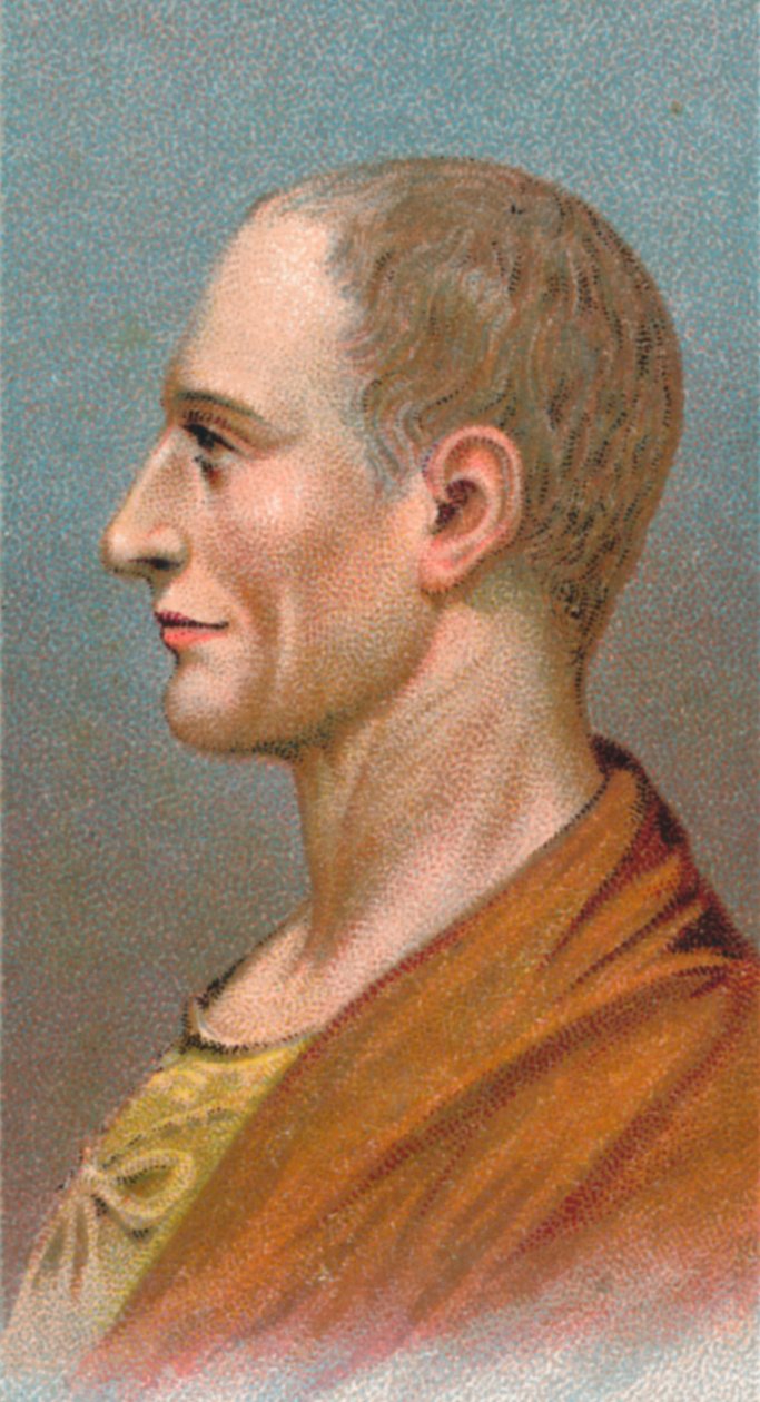 Augustus Caesar - Gaius Julius Caesar Octavianus 63 f.Kr.-14 e.Kr., første romerske keiser, 1924 av Unbekannt