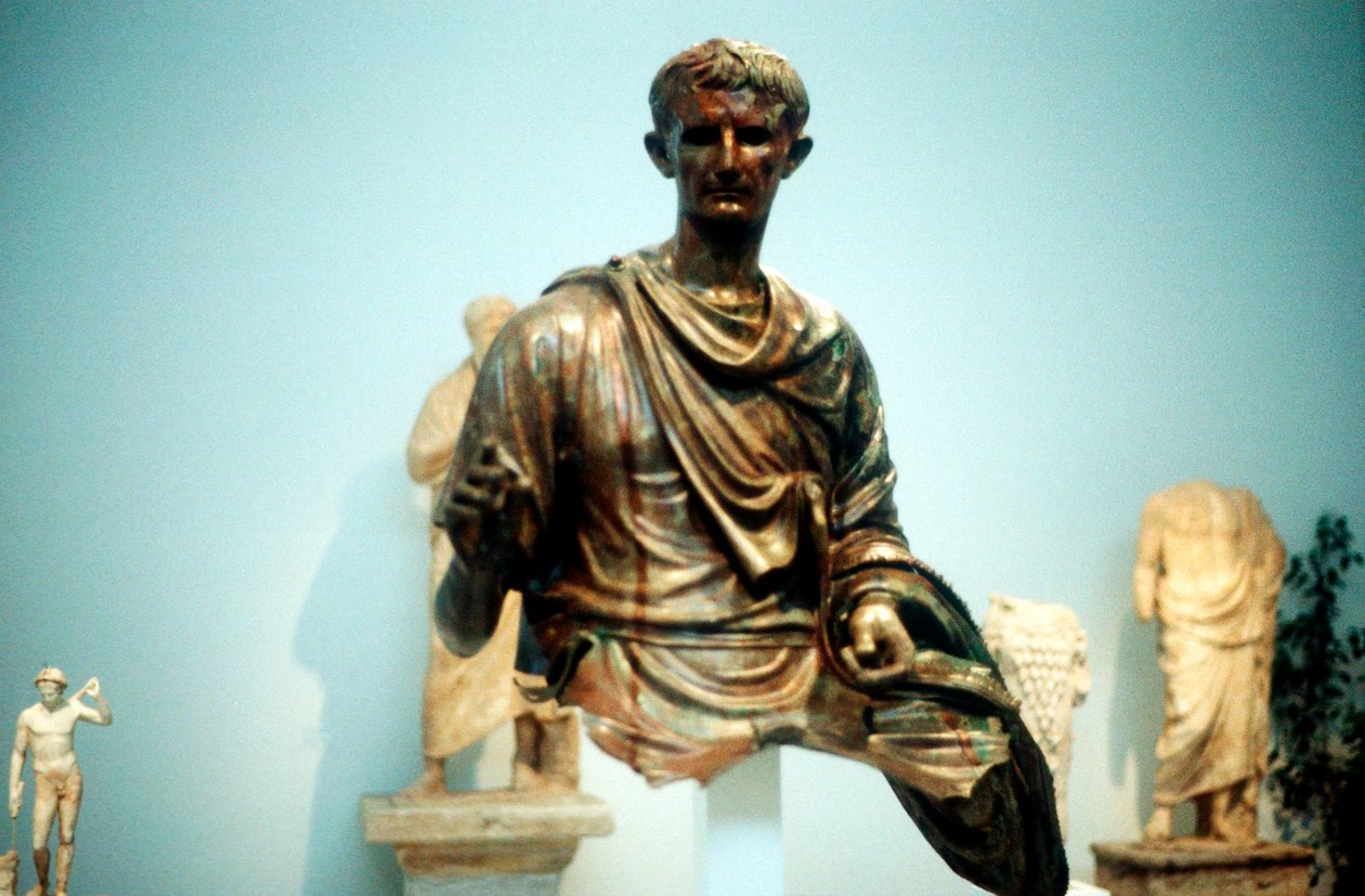 Augustus Caesar - Gaius Julius Caesar Octavianus 63 f.Kr.-14 e.Kr., første romerske keiser av Unbekannt