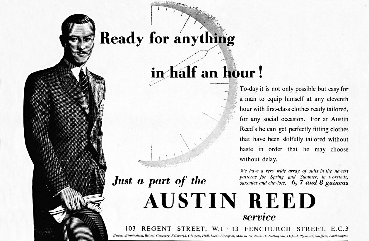 Austin Reed - Klar for alt på en halvtime, 1937 av Unbekannt