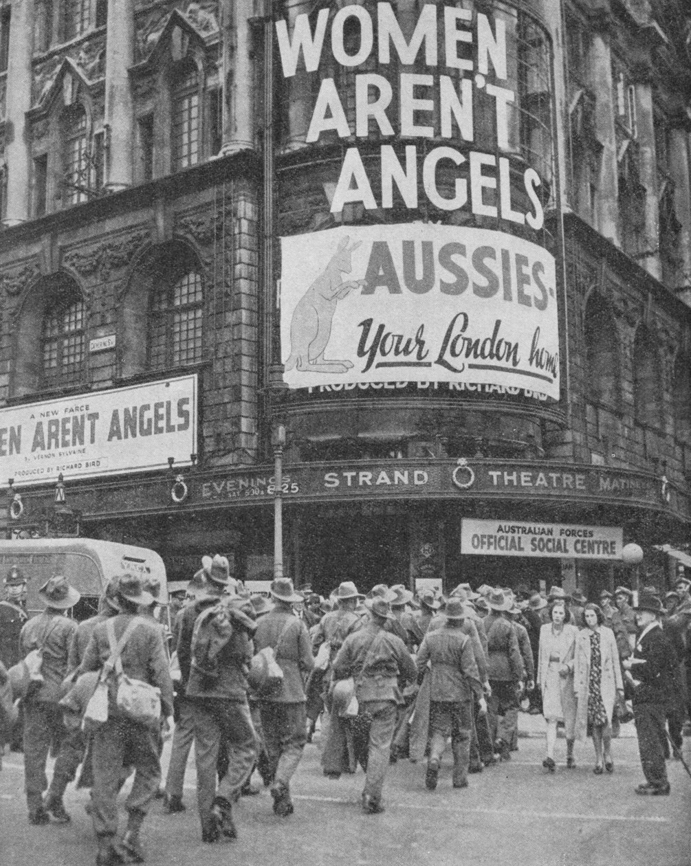 Australske soldater på noen dager permisjon i London, 1940, 1940 av Unbekannt