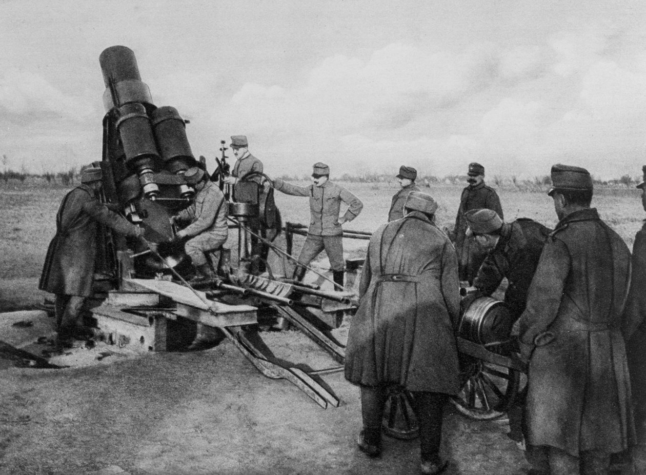 Østerriksk mørtel, første verdenskrig, 1915 av Unbekannt
