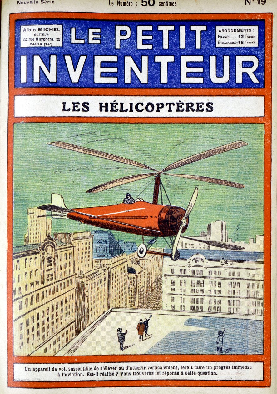 Autogyro, designet av den spanske ingeniøren Juan de la Cierva, 1928 av Unbekannt