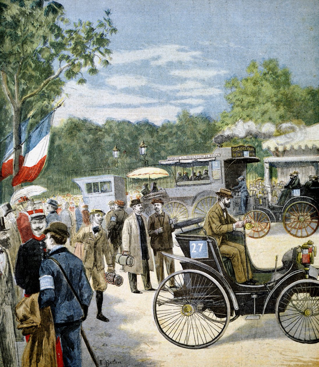 Automobile reliability trial between Paris and Rouen, sponsored by Le Petit Journal, 1894 av Unbekannt