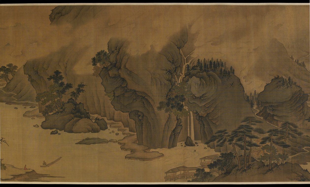 Autumn River in the Rain and Clouds, 1500-tallet. av Unbekannt