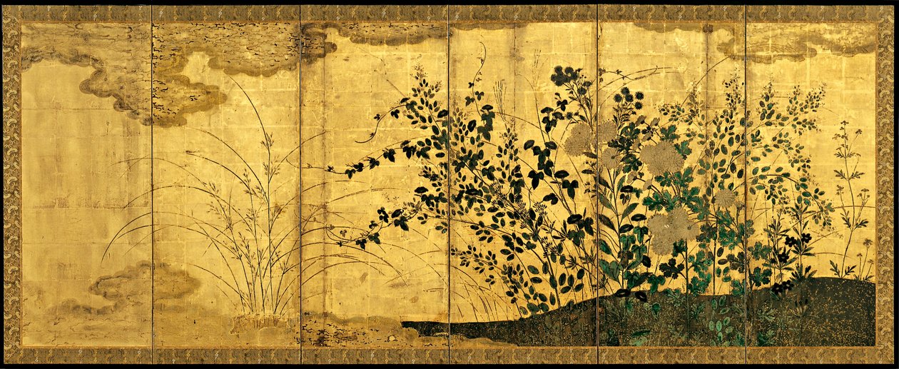 Høstlandskap med villgås, ca. 1650 av Unbekannt