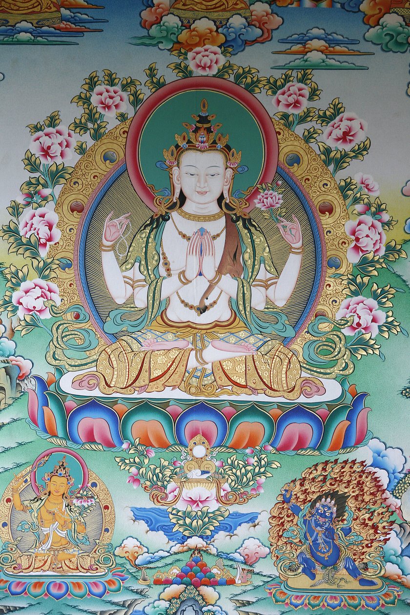 Avalokiteshvara, Buddha of Compassion, Kathmandu, Nepal av Unbekannt