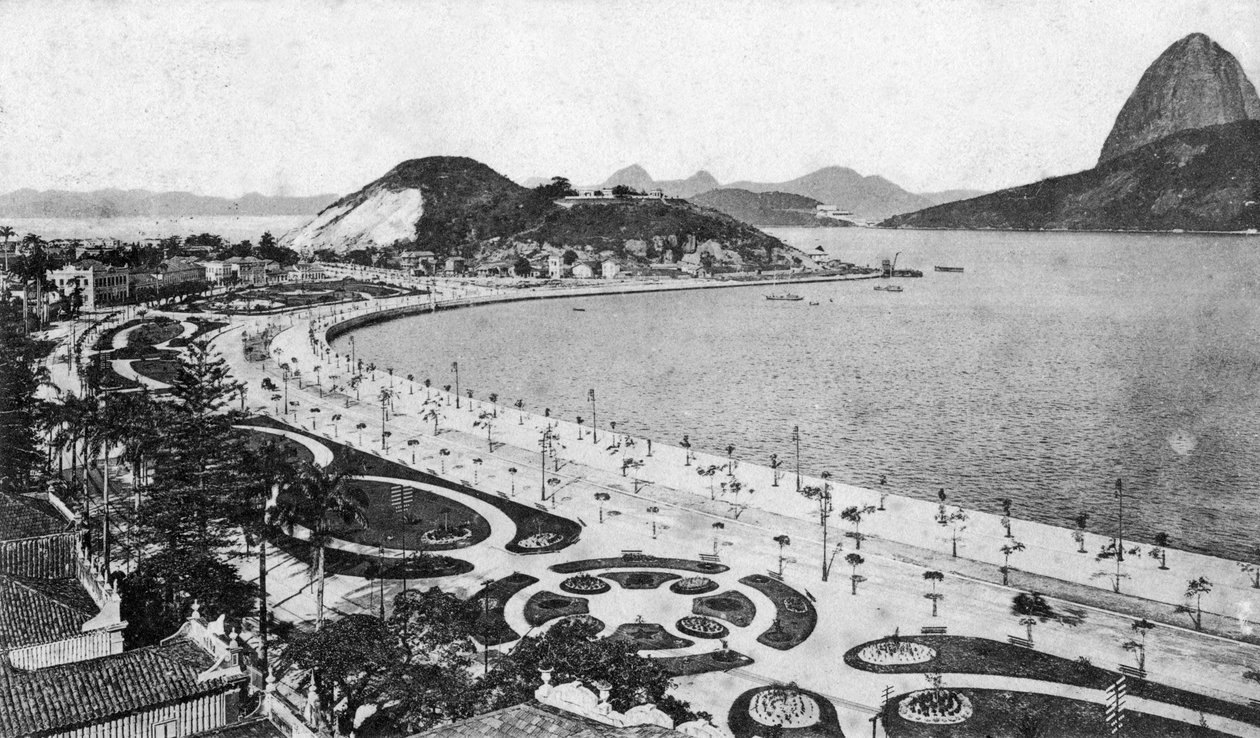 Avenida Beira-Mar, Botafogo, Rio de Janeiro, tidlig på 1900-tallet av Unbekannt