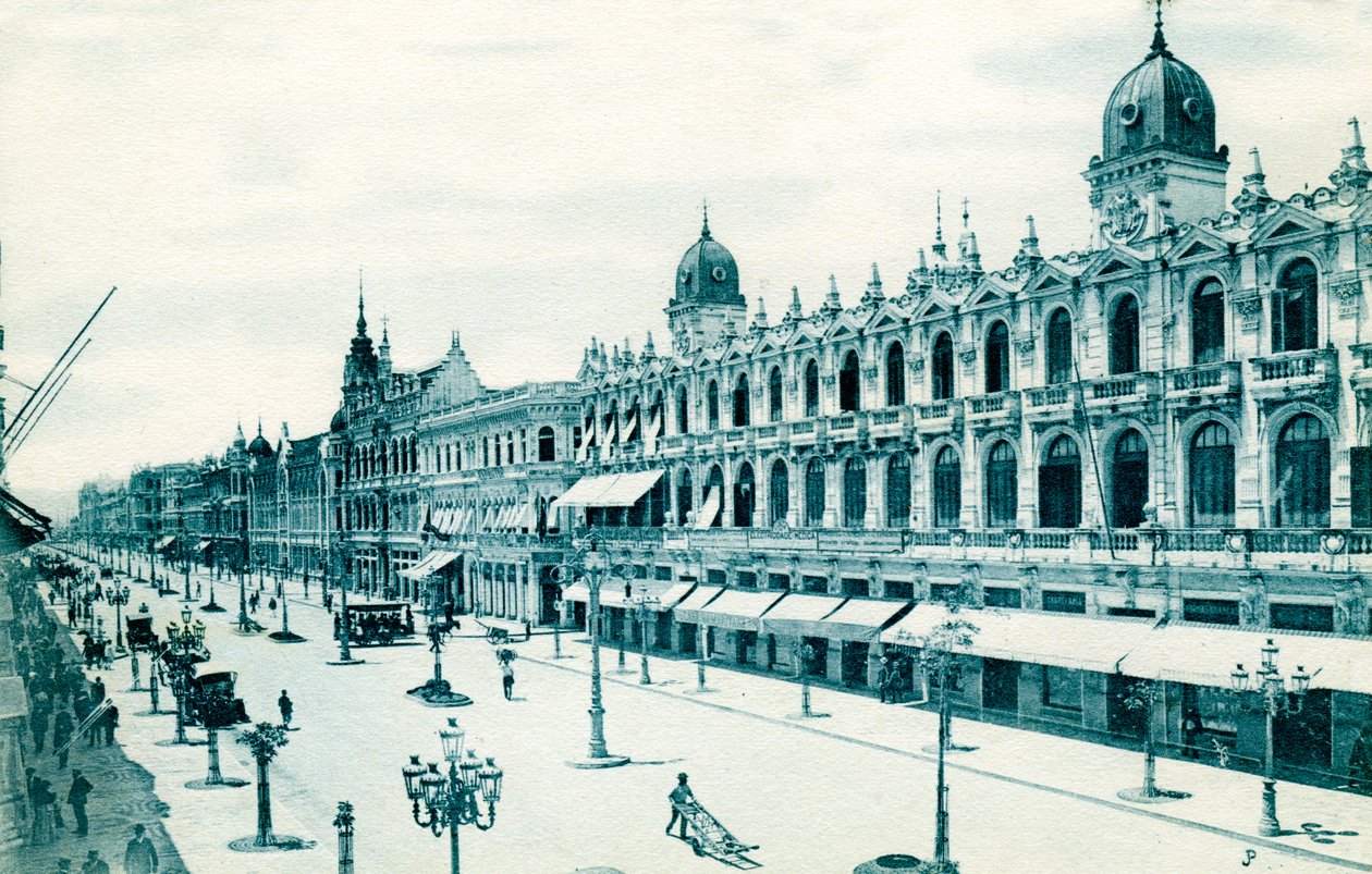 Avenida Central, Rio de Janeiro, Brasil, ca 1900-tallet av Unbekannt