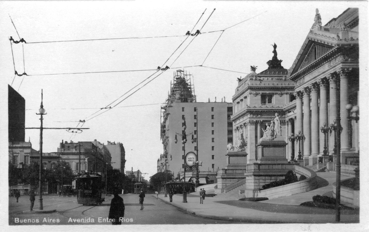 Entre Rios Avenue, Buenos Aires, Argentina, ca 1900-tallet av Unbekannt