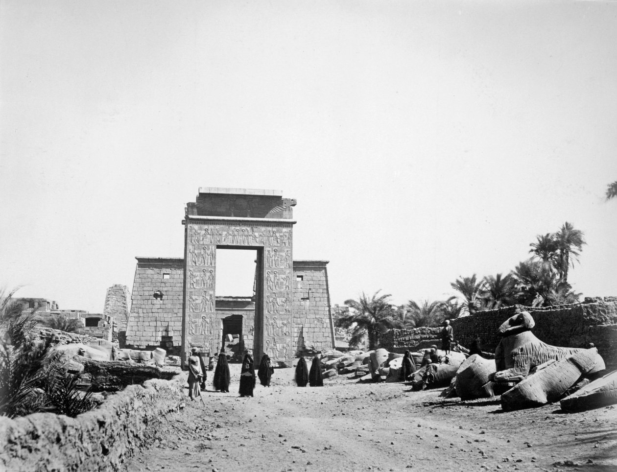 Avenue of sfinxer, Karnak, Egypt, 1878 av Unbekannt