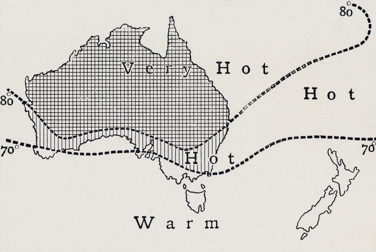 Gjennomsnittlig januartemperatur, 1923. av Unbekannt