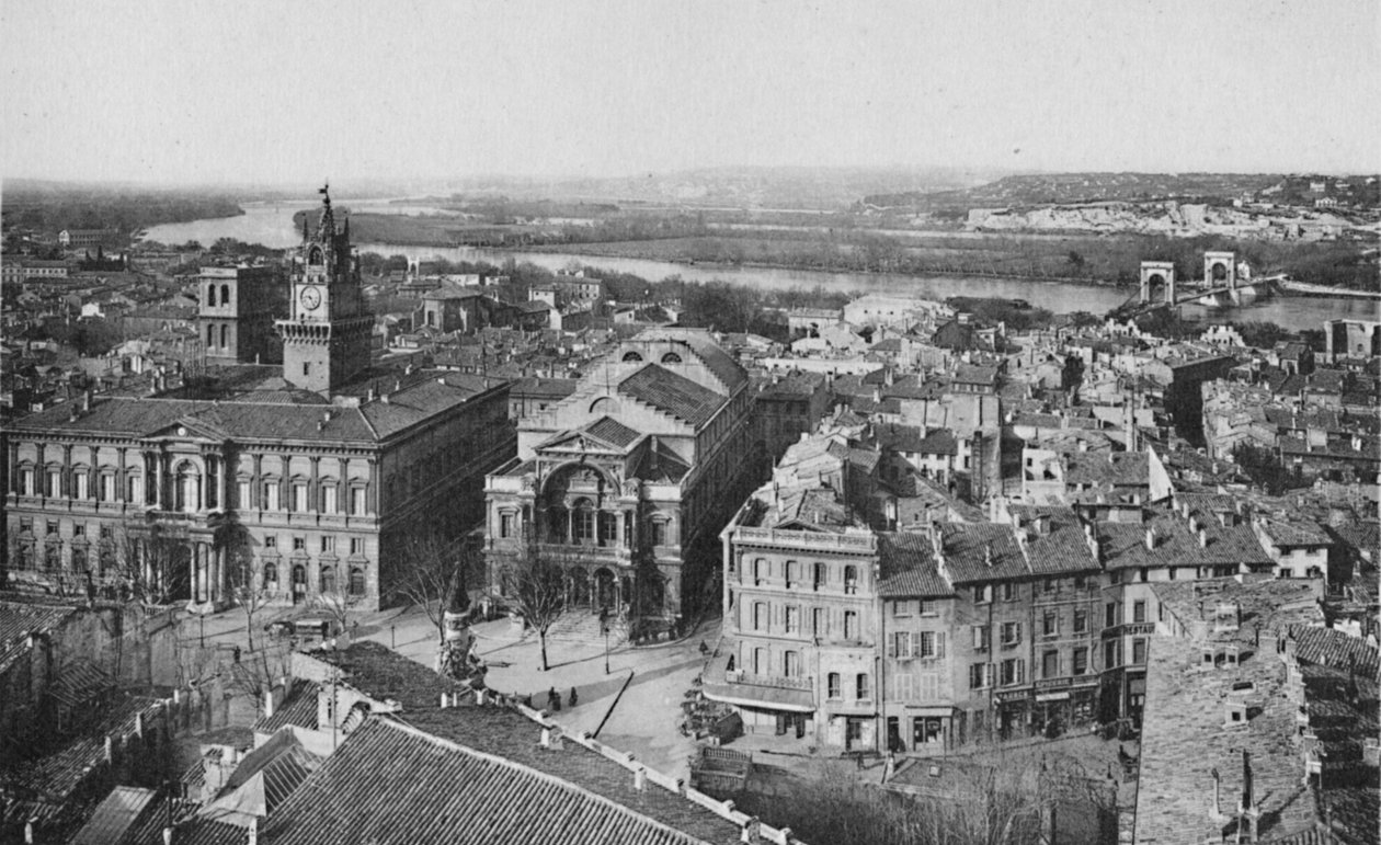 Avignon – generell utsikt tatt fra St. Laurent-tårnet, c1925 av Unbekannt