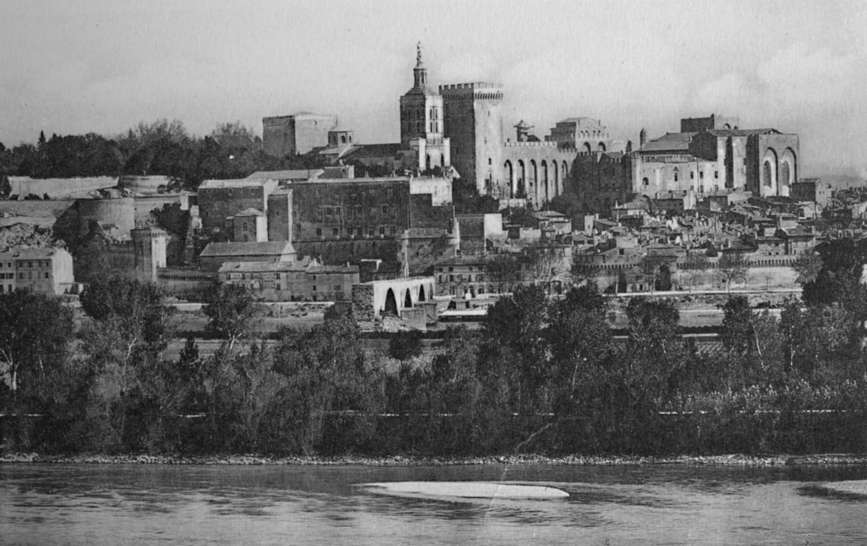 Avignon - Utsikt fra Villeneuve, c1925 av Unbekannt