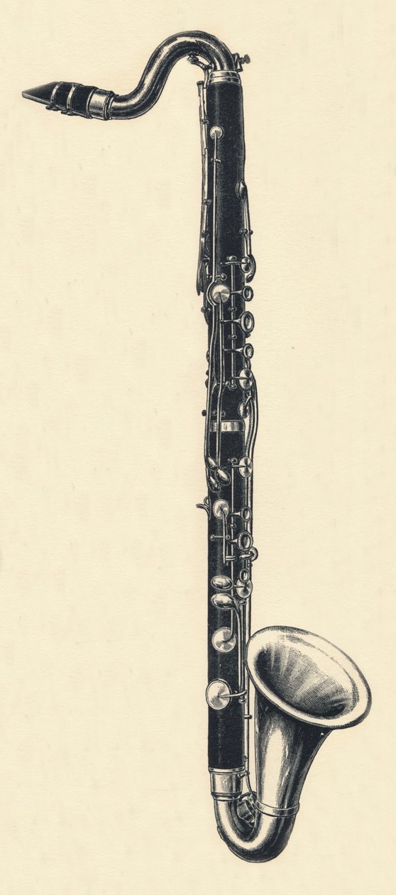 B-bassklarinett, 1895. av Unbekannt