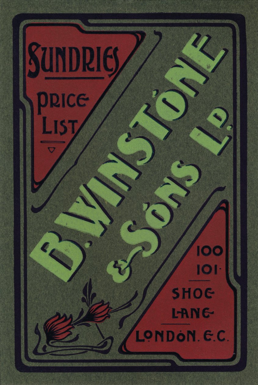 B. Winstone & Sons Ltd.-annonse, 1907 av Unbekannt