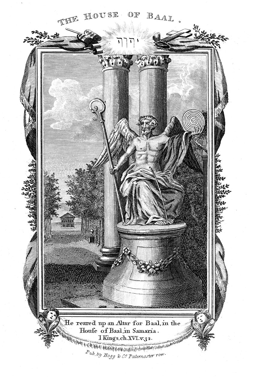 Baal, kanaanittenes hovedgud, 1804 av Unbekannt