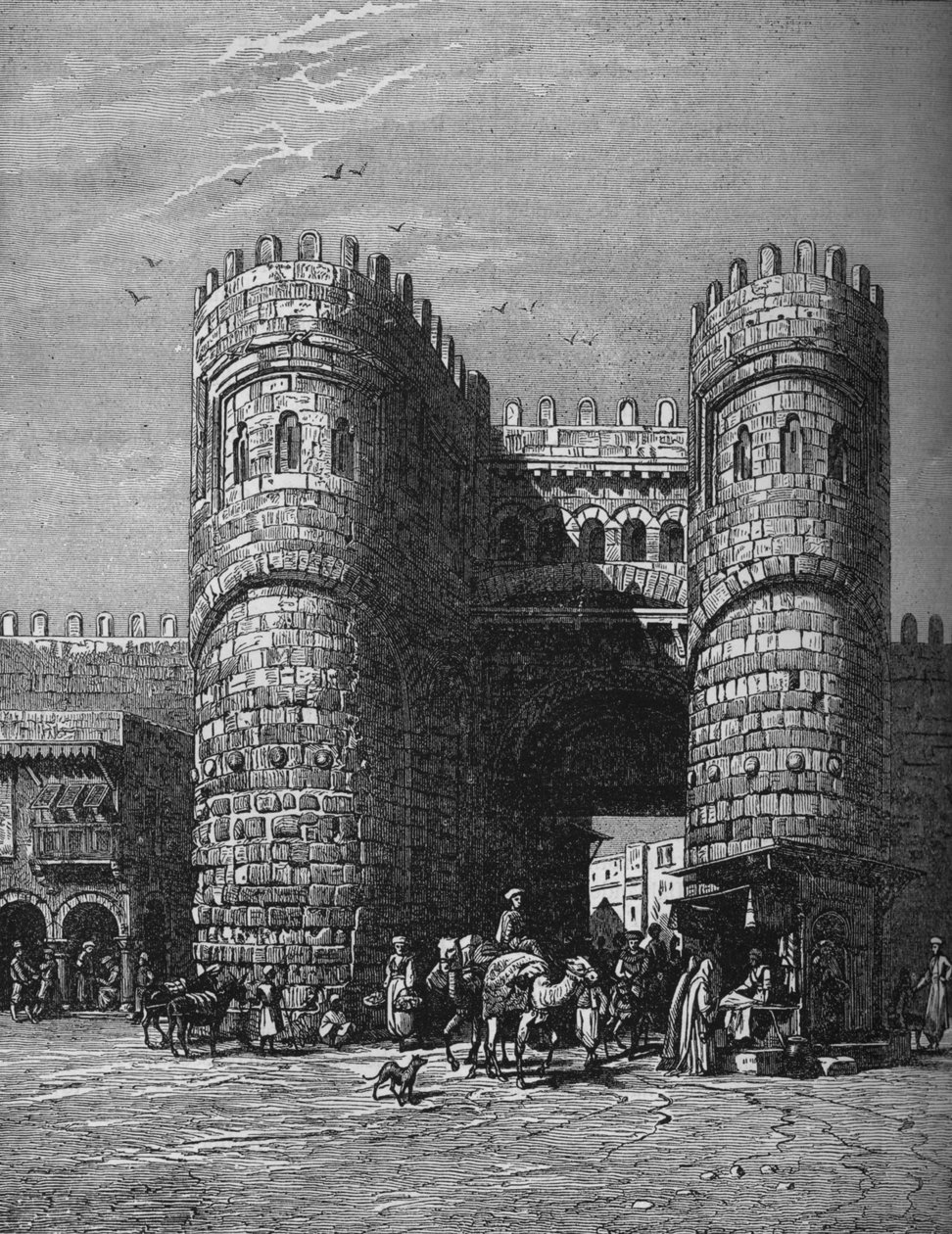 Bab-El-Footoh, en av portene til Kairo, 1878, c1882 av Unbekannt