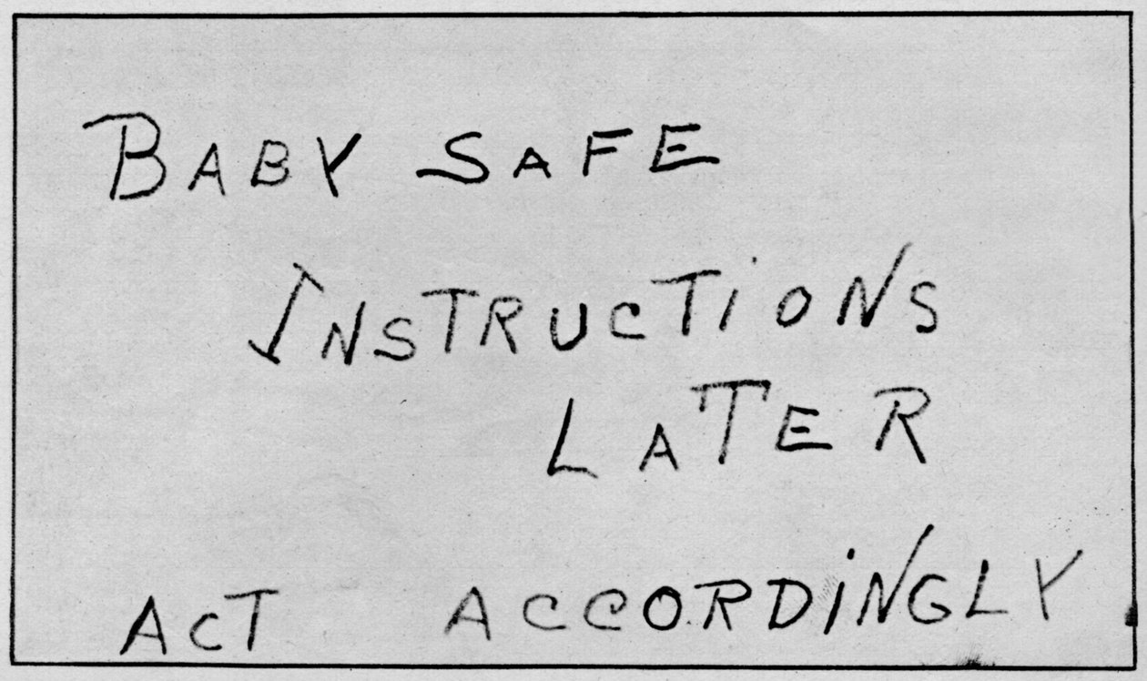 Babysikre instruksjoner senere, 1932, 1938 av Unbekannt