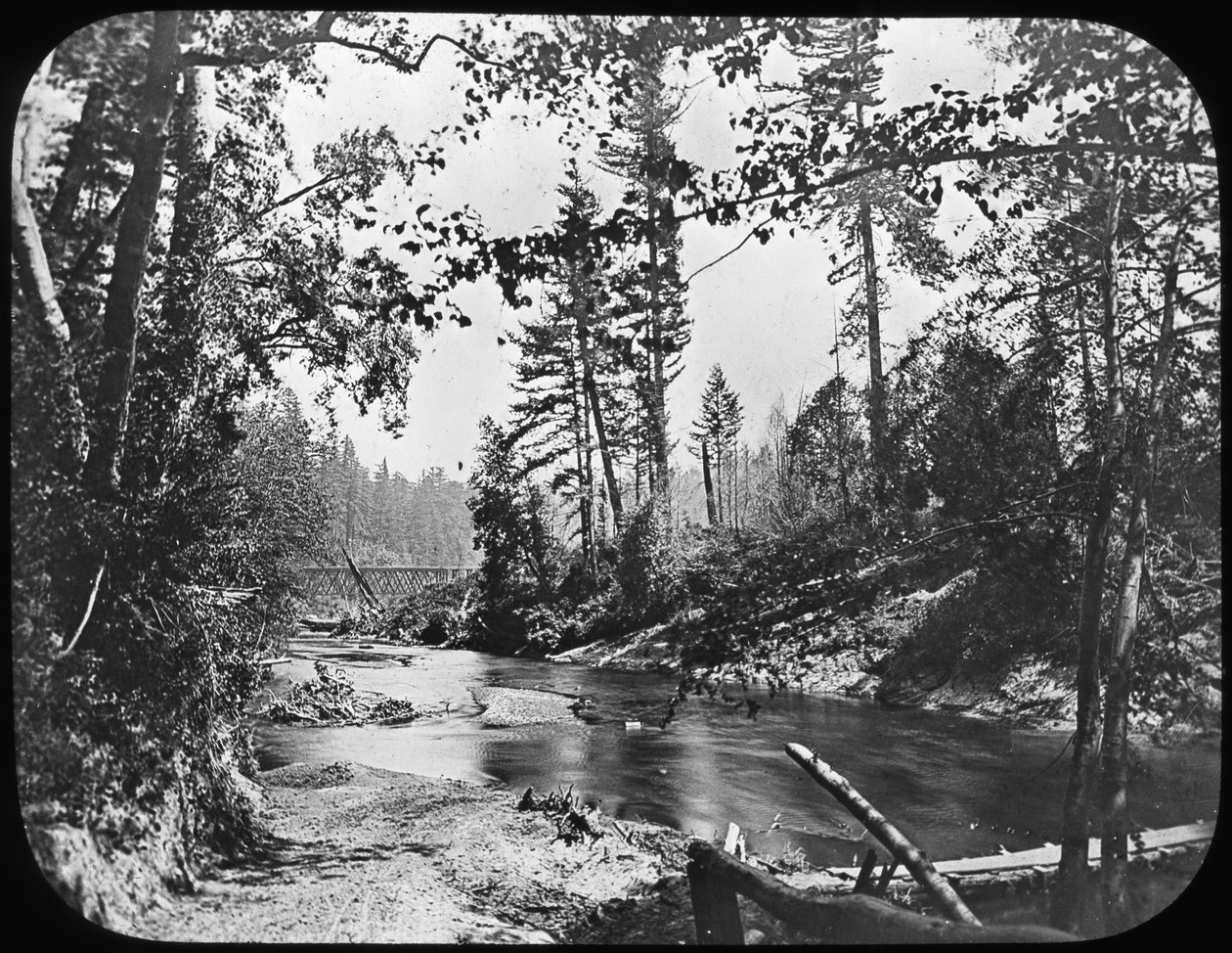 Backwoods, Vest-USA, slutten av 1800- eller begynnelsen av 1900-tallet av Unbekannt