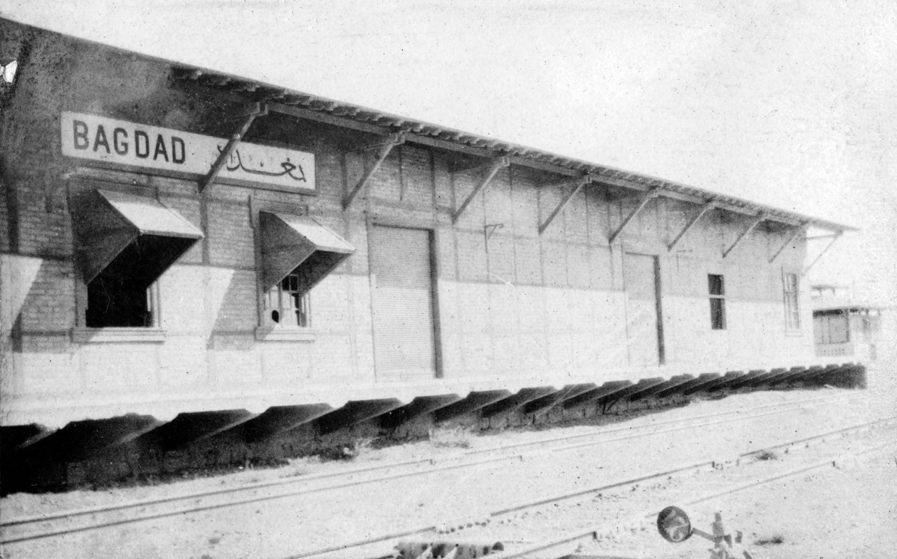 Bagdad sør jernbanestasjon, Irak, 1917-1919 av Unbekannt