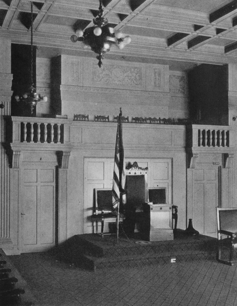 Balkong og dais i Lodge Room of the Masonic Temple, Birmingham, Alabama, 1924 av Unbekannt