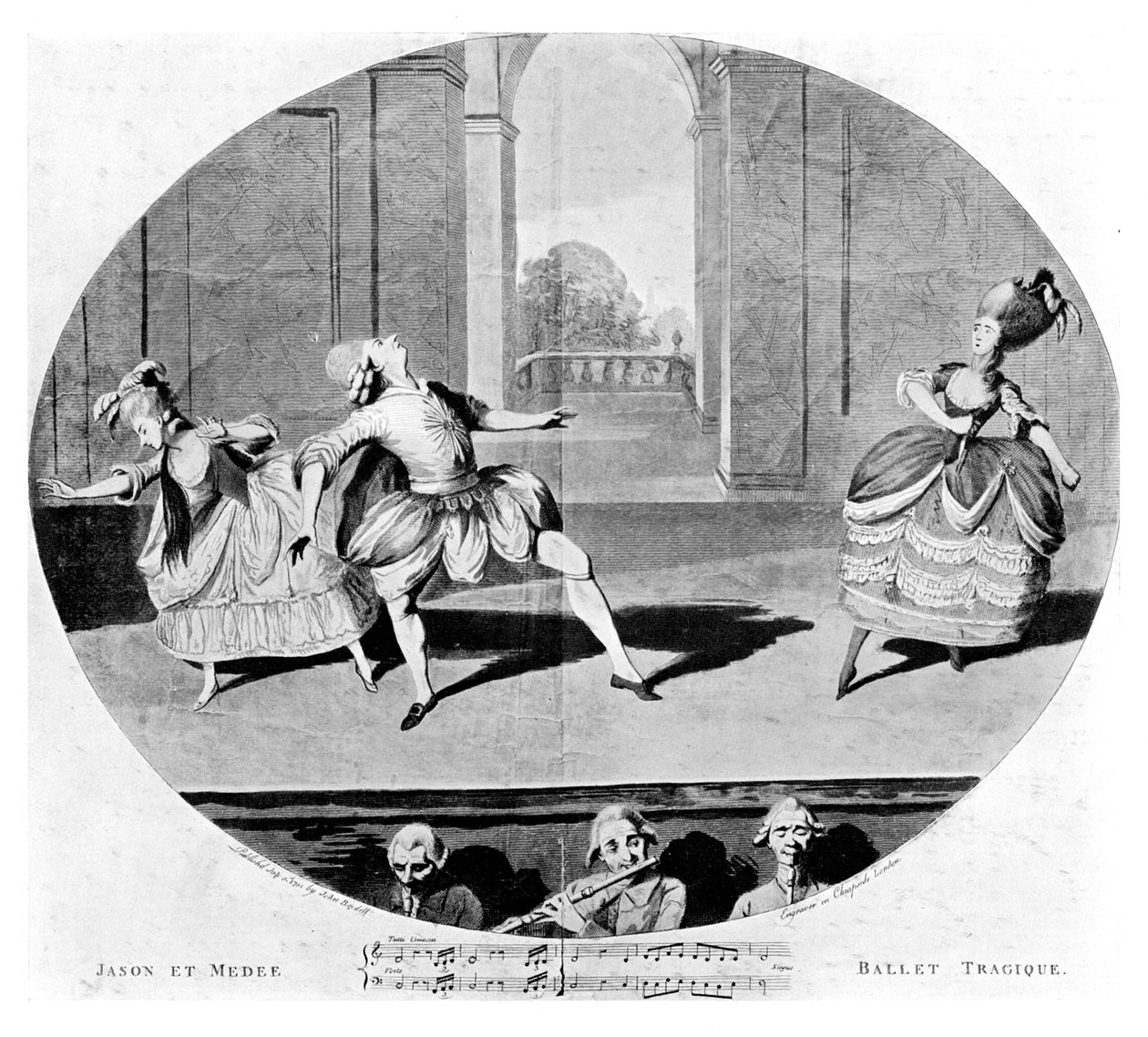 Tragisk ballett, 1781 av Unbekannt