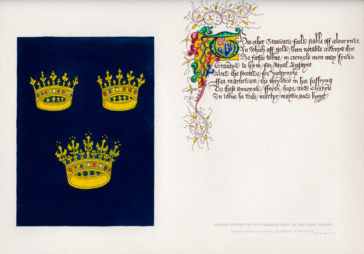 Banner og dikt, c1400-tallet, 1840 av Unbekannt