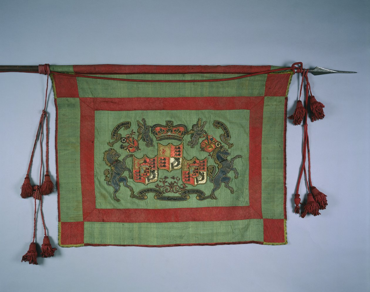 Banner med kongelig våpenskjold fra Storbritannia, 1700-tallet. av Unbekannt